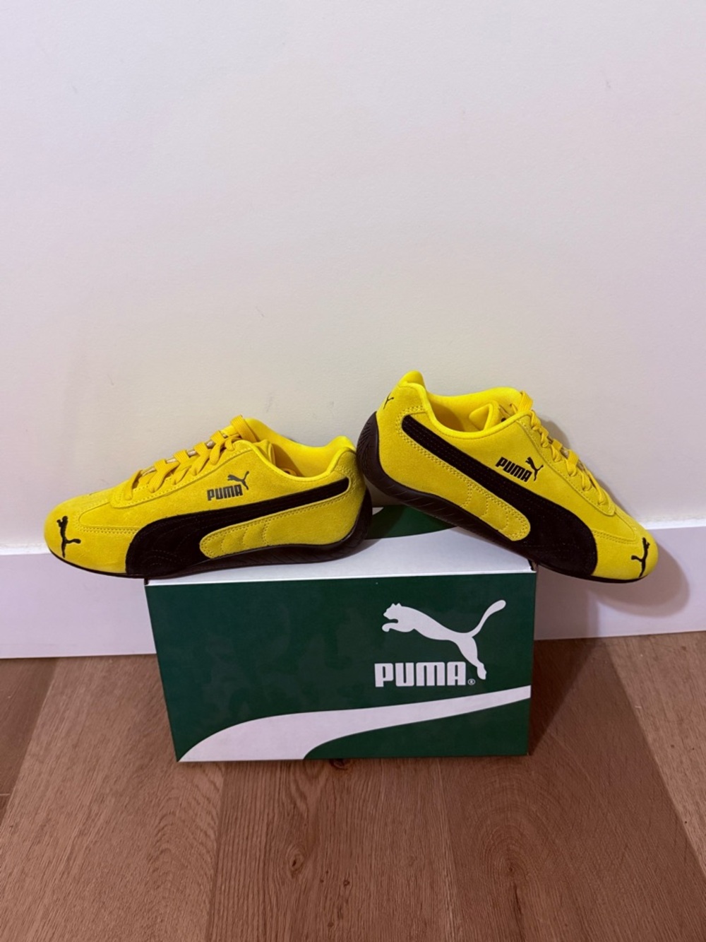 PUMA Speedcat OG Yellow Black Men’s 8 / Women’s 9.5 Suede Racing Shoes 🔥